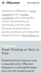 Mobile Screenshot of offscreenmag.com