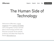 Tablet Screenshot of offscreenmag.com